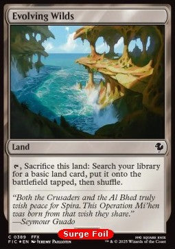 Evolving Wilds⁣ - Commander: Magic: The Gathering - FINAL FANTASY: Collector's Edition⁣ (Common)⁣ [389]