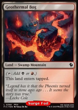 Geothermal Bog⁣ - Commander: Magic: The Gathering - FINAL FANTASY: Collector's Edition⁣ (Common)⁣ [399]