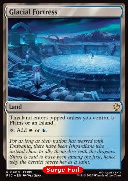 Glacial Fortress⁣ - Commander: Magic: The Gathering - FINAL FANTASY: Collector's Edition⁣ (Rare)⁣ [400]