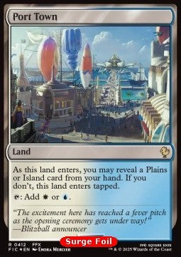 Port Town⁣ - Commander: Magic: The Gathering - FINAL FANTASY: Collector's Edition⁣ (Rare)⁣ [412]