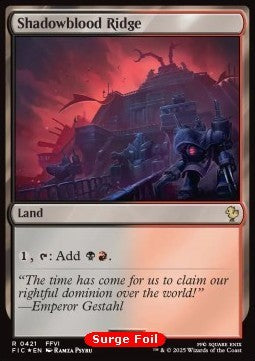 Shadowblood Ridge⁣ - Commander: Magic: The Gathering - FINAL FANTASY: Collector's Edition⁣ (Rare)⁣ [421]