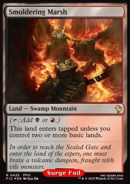 Smoldering Marsh⁣ - Commander: Magic: The Gathering - FINAL FANTASY: Collector's Edition⁣ (Rare)⁣ [425]