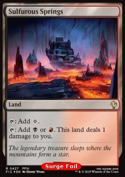 Sulfurous Springs⁣ - Commander: Magic: The Gathering - FINAL FANTASY: Collector's Edition⁣ (Rare)⁣ [427]
