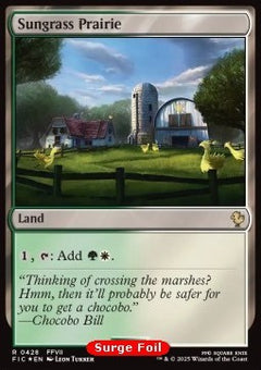 Sungrass Prairie⁣ - Commander: Magic: The Gathering - FINAL FANTASY: Collector's Edition⁣ (Rare)⁣ [428]