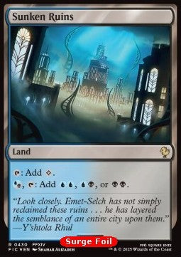 Sunken Ruins⁣ - Commander: Magic: The Gathering - FINAL FANTASY: Collector's Edition⁣ (Rare)⁣ [430]
