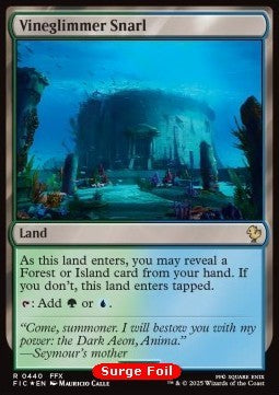 Vineglimmer Snarl⁣ - Commander: Magic: The Gathering - FINAL FANTASY: Collector's Edition⁣ (Rare)⁣ [440]