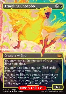 Traveling Chocobo (V.2)⁣ - Magic: The Gathering - FINAL FANTASY: Extras⁣ (Mythic)⁣ [551a]