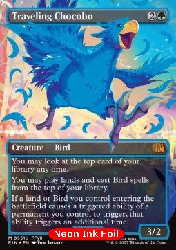 Traveling Chocobo (V.4)⁣ - Magic: The Gathering - FINAL FANTASY: Extras⁣ (Mythic)⁣ [551c]