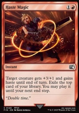Haste Magic⁣ - Magic: The Gathering - FINAL FANTASY⁣ (Common)⁣ [140]