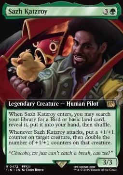 Sazh Katzroy⁣ - Magic: The Gathering - FINAL FANTASY: Extras⁣ (Rare)⁣ [472]