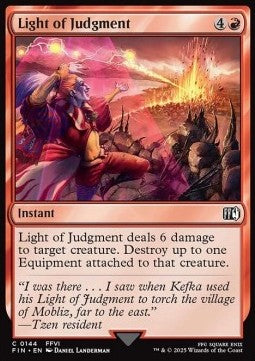 Light of Judgment⁣ - Magic: The Gathering - FINAL FANTASY⁣ (Common)⁣ [144]