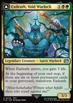Exdeath, Void Warlock // Neo Exdeath, Dimension's End⁣ - Magic: The Gathering - FINAL FANTASY⁣ (Uncommon)⁣ [220]