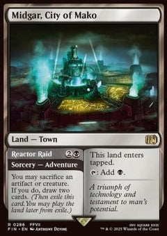 Midgar, City of Mako // Reactor Raid⁣ - Magic: The Gathering - FINAL FANTASY⁣ (Rare)⁣ [286]