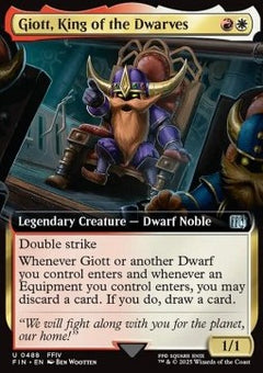 Giott, King of the Dwarves⁣ - Magic: The Gathering - FINAL FANTASY: Extras⁣ (Uncommon)⁣ [488]