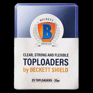 25 Beckett Shield Toploader Sleeves 35pt