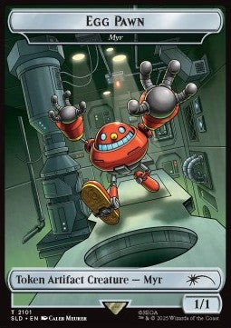 Myr Token (Artifact 1/1) - Secret Lair Drop Series: The Sonic Superdrop (Token) [2101]