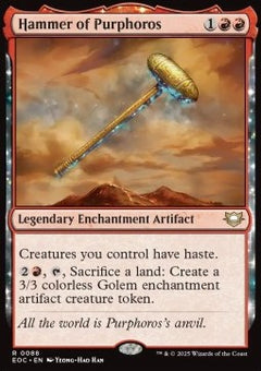 Hammer of Purphoros⁣ - Commander: Edge of Eternities⁣ (Rare)⁣ [88]