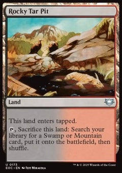 Rocky Tar Pit⁣ - Commander: Edge of Eternities⁣ (Uncommon)⁣ [173]