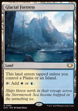 Glacial Fortress⁣ - Commander: Edge of Eternities⁣ (Rare)⁣ [160]