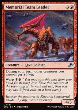 Memorial Team Leader⁣ - Edge of Eternities⁣ (Uncommon)⁣ [144]