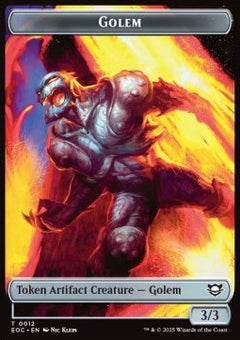 Golem Token (A 3/3) // Golem Token (A 9/9)⁣ - Edge of Eternities: Tokens⁣ (Token)⁣ [CT 12/14]
