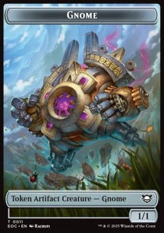 Gnome Token (A 1/1) // Golem Token (A 9/9)⁣ - Edge of Eternities: Tokens⁣ (Token)⁣ [CT 11/14]