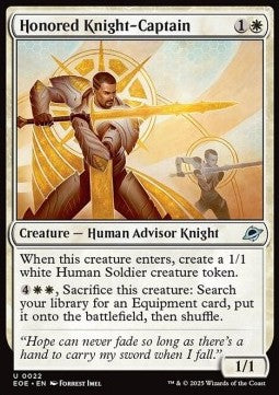 Honored Knight-Captain⁣ - Edge of Eternities⁣ (Uncommon)⁣ [22]