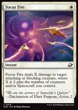 Focus Fire⁣ - Edge of Eternities⁣ (Common)⁣ [18]