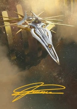 Art Series: Dawnsire, Sunstar Dreadnought (V.2) - Edge of Eternities: Extras (Tip Card) [XEOE-A27]