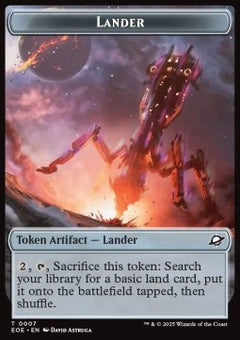 Lander Token // Human Soldier Token (W 1/1) (V.2)⁣ - Edge of Eternities: Tokens⁣ (Token)⁣ [T 7/2]