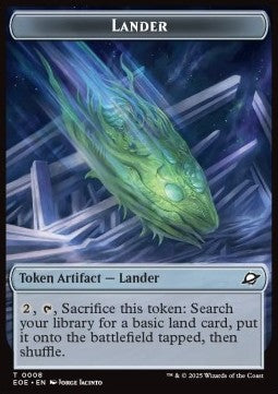 Lander Token // Human Soldier Token (W 1/1) (V.3)⁣ - Edge of Eternities: Tokens⁣ (Token)⁣ [T 8/2]