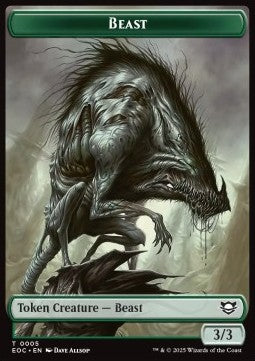 Beast Token (G 3/3) // Clue Token⁣ - Edge of Eternities: Tokens⁣ (Token)⁣ [CT 5/10]