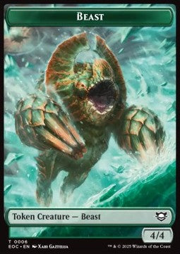 Beast Token (G 4/4) // Thopter Token (A 1/1)⁣ - Edge of Eternities: Tokens⁣ (Token)⁣ [CT 6/16]