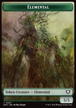Elemental Token (G 5/3) // Golem Token (A 9/9)⁣ - Edge of Eternities: Tokens⁣ (Token)⁣ [CT 7/14]