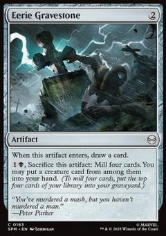 Eerie Gravestone - Magic: The Gathering | Marvel's Spider-Man (Common) [SPM-163]