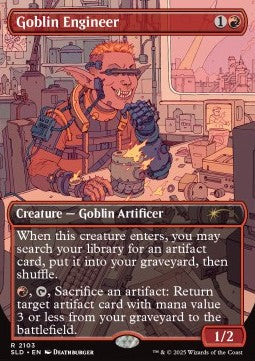 Goblin Engineer (V.1)⁣ - Secret Lair Drop Series: Chaos Vault⁣ (Rare)⁣ [2103]