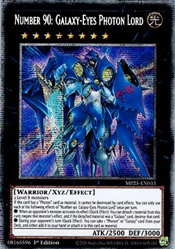 Number 90: Galaxy-Eyes Photon Lord⁣ - 2025 Mega-Pack Tin⁣ (Starlight Rare)⁣ [033]