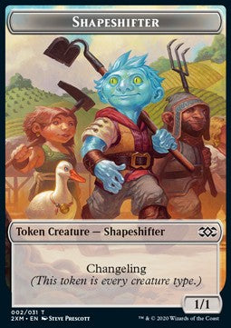 Shapeshifter Token (C 1/1) // Dog Token (W 1/1) - Secret Lair Commander Deck: Everyone's Invited! (Token) [SLDEI-T 2/1]