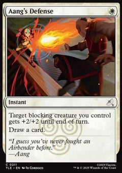 Aang's Defense (V.1) - Magic: The Gathering | Avatar: The Last Airbender: Eternal (Common) [TLE-211]