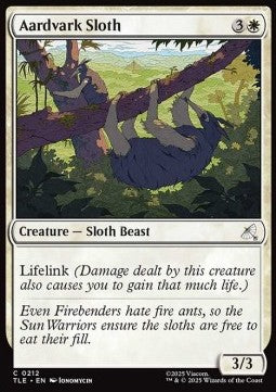 Aardvark Sloth (V.1) - Magic: The Gathering | Avatar: The Last Airbender: Eternal (Common) [TLE-212]