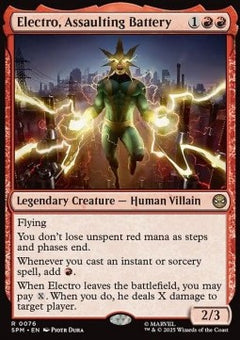 Electro, Assaulting Battery - Magic: The Gathering | Marvel's Spider-Man (Rare) [SPM-76]