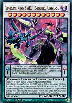 Supreme King Z-ARC - Synchro Universe⁣ - 2025 Mega-Pack Tin⁣ (Ultra Rare)⁣ [207]