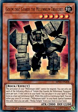 Golem that Guards the Millennium Treasures⁣ - 2025 Mega-Pack Tin⁣ (Ultra Rare)⁣ [208]