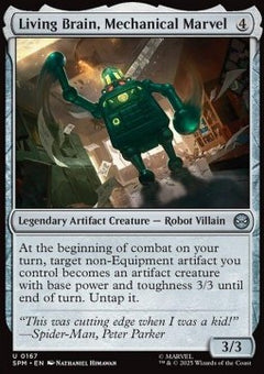 Living Brain, Mechanical Marvel - Magic: The Gathering | Marvel's Spider-Man (Uncommon) [SPM-167]