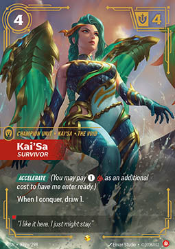 Kai'Sa, Survivor (V.2 - Showcase) - Origins (Showcase) [OGN-039a]