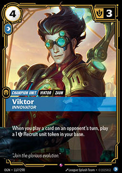 Viktor, Innovator (V.1 - Rare) - Origins (Rare) [OGN-117]