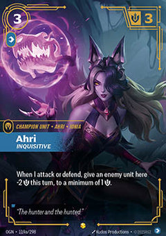 Ahri, Inquisitive (V.2 - Showcase) - Origins (Showcase) [OGN-119a]