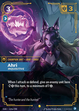 Ahri, Inquisitive (V.2 - Showcase) - Origins (Showcase) [OGN-119a]