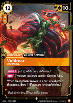 Volibear, Imposing (V.2 - Showcase) - Origins (Showcase) [OGN-158a]