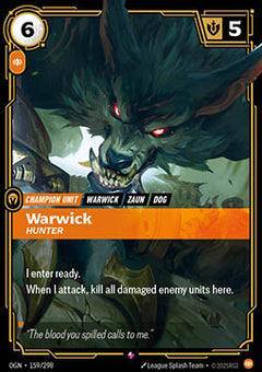 Warwick, Hunter - Origins (Rare) [OGN-159]